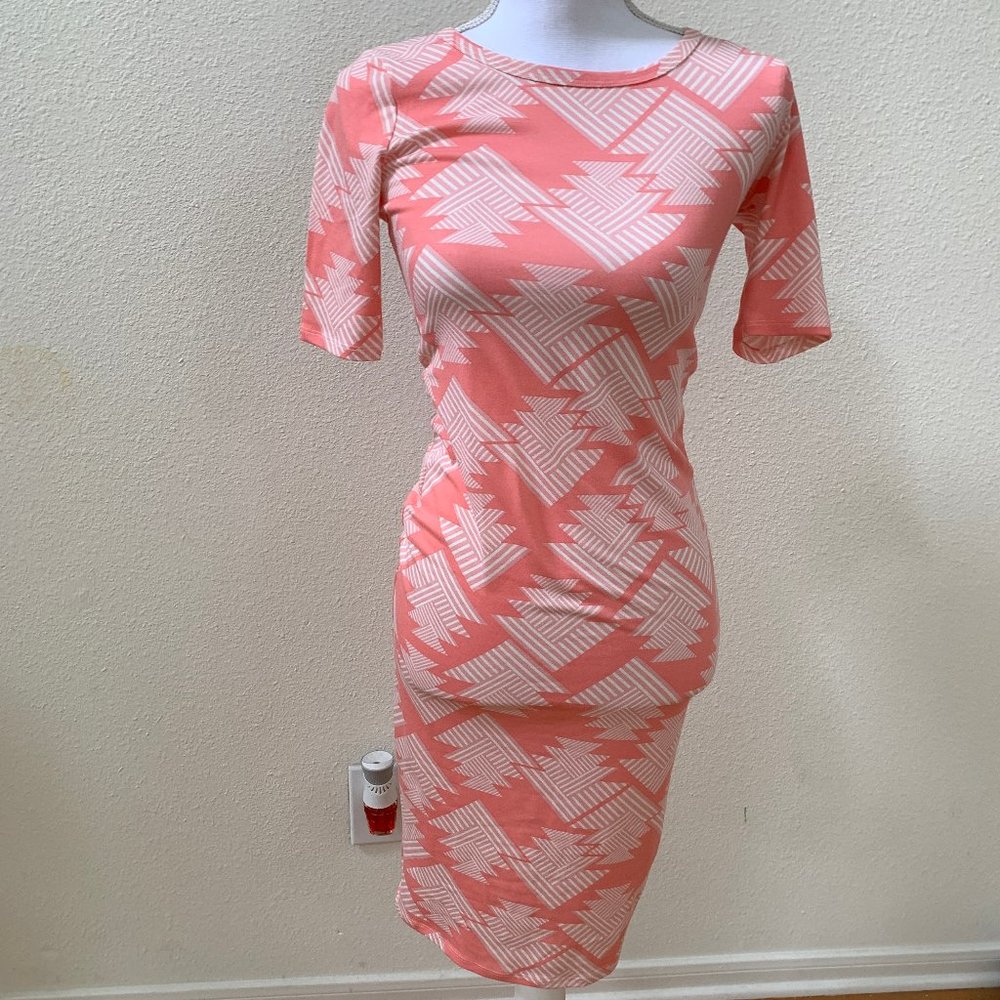 Lularoe XXS Pink and White Julia